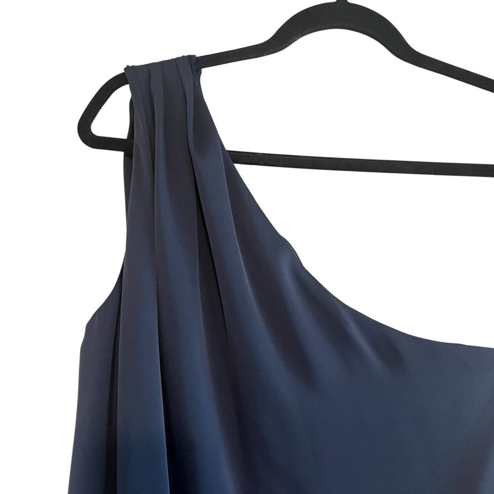 NEW NEVER WORN Ramy Brook One-Shoulder Navy Mini Dress - Picture 4 of 9